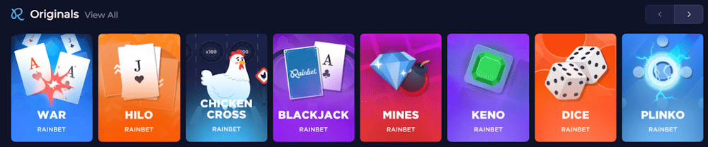 Rainbet Kasyno Online